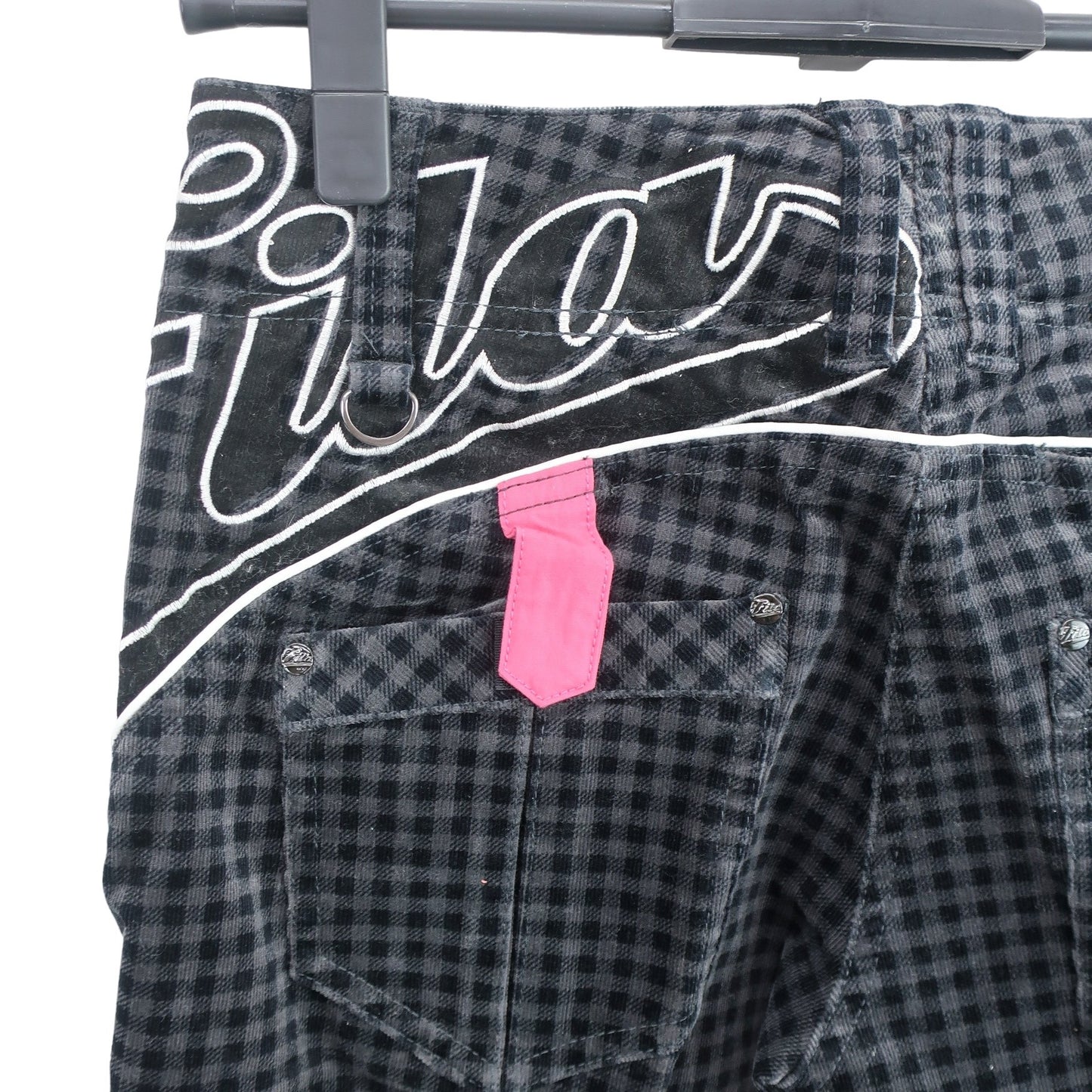 FILA GOLF(フィラゴルフ) パンツ 黒チェック レディース M B