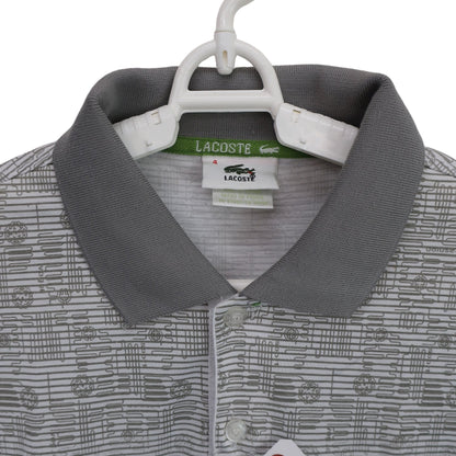LACOSTE(ラコステ) ポロシャツ グレー白 メンズ 4 B