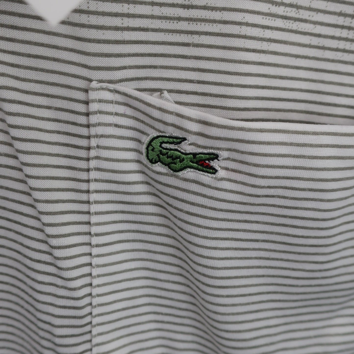 LACOSTE(ラコステ) ポロシャツ グレー白 メンズ 4 B