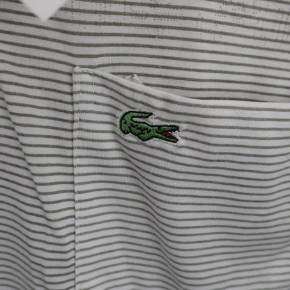 LACOSTE(ラコステ) ポロシャツ グレー白 メンズ 4 B