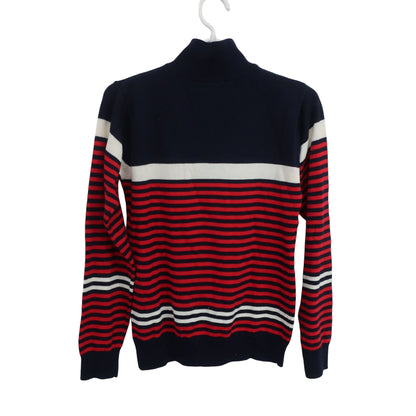 FILA GOLF(フィラゴルフ) ハーフジップセーター ネイビー赤 レディース M B
