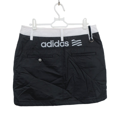 adidas(アディダス) ナイロンスカート 黒白 レディース L B