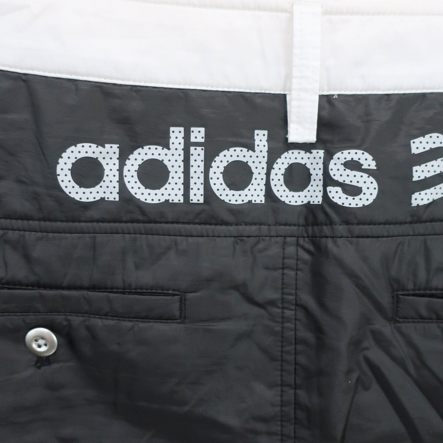 adidas(アディダス) ナイロンスカート 黒白 レディース L B