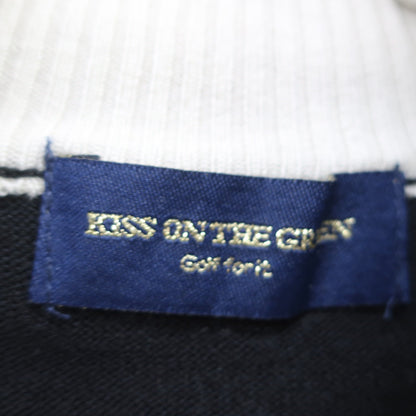 KISS ON THE GREEN(キスオンザグリーン) ハーフジップニットシャツ 黒 レディース 2 B