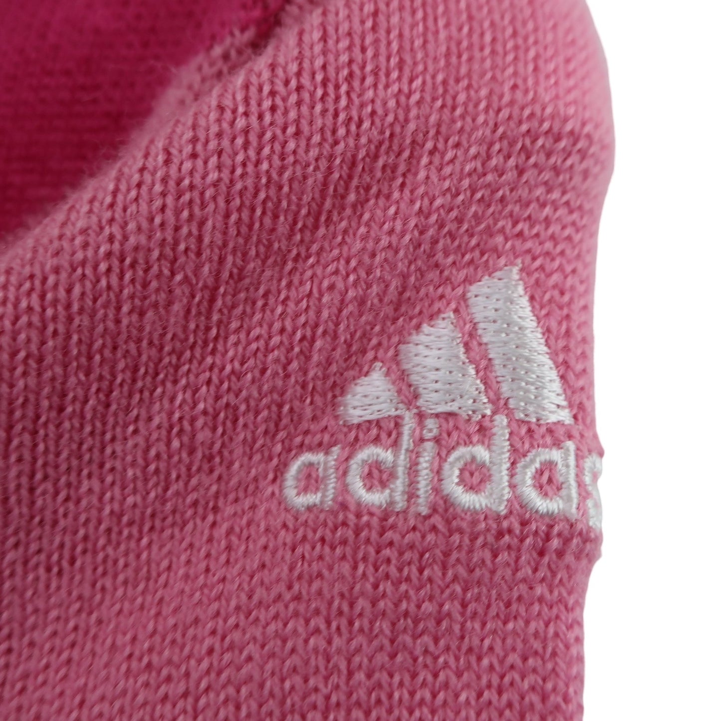 adidas(アディダス) ハーフジップニットシャツ ピンクアーガイル柄 レディース S/P A