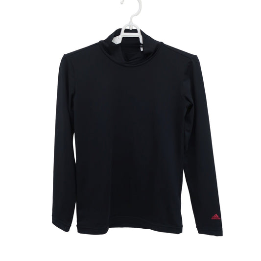 adidas(アディダス) ハイネックシャツ 黒 レディース S/P A