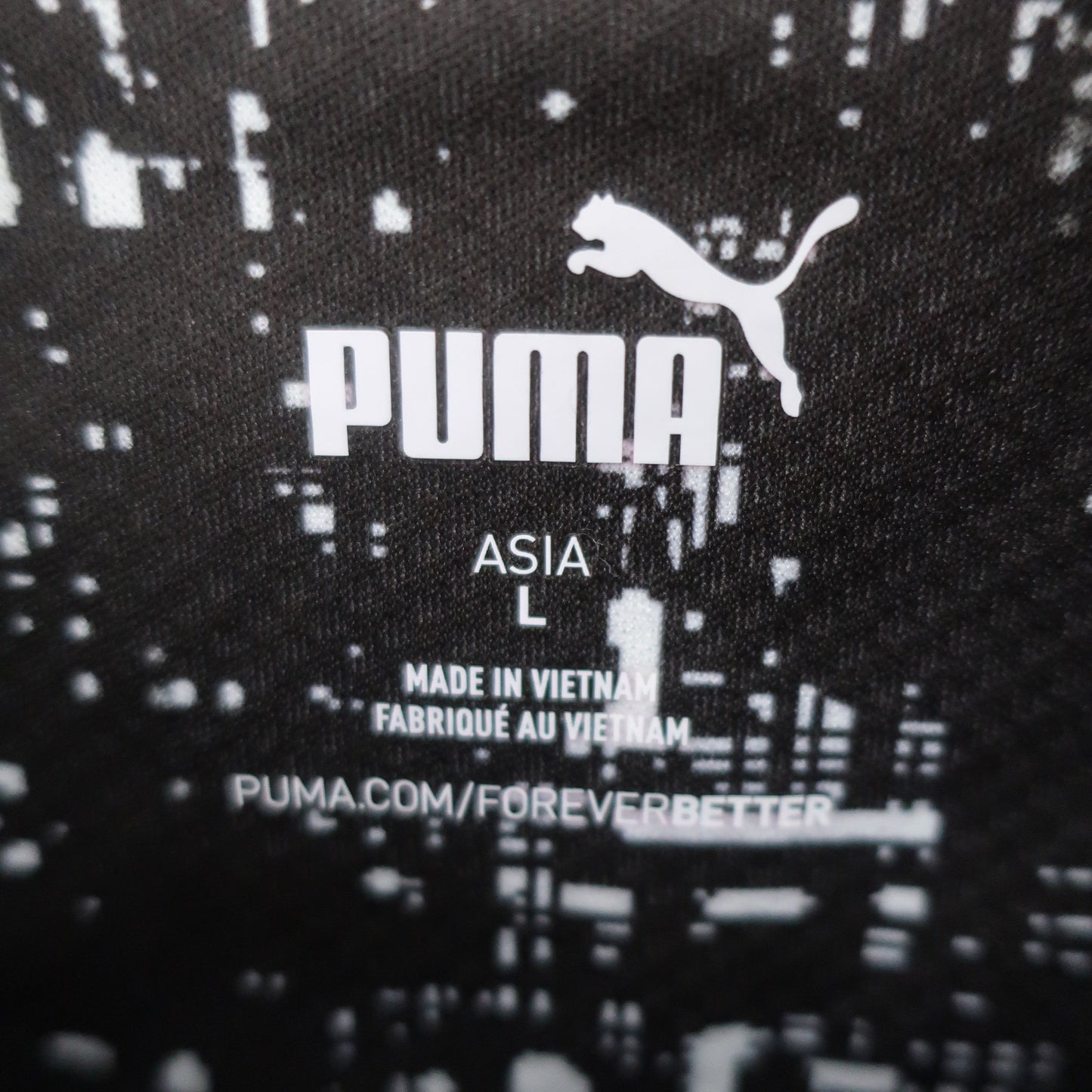 PUMA GOLF(プーマゴルフ) ポロシャツ 黒総柄 メンズ L A