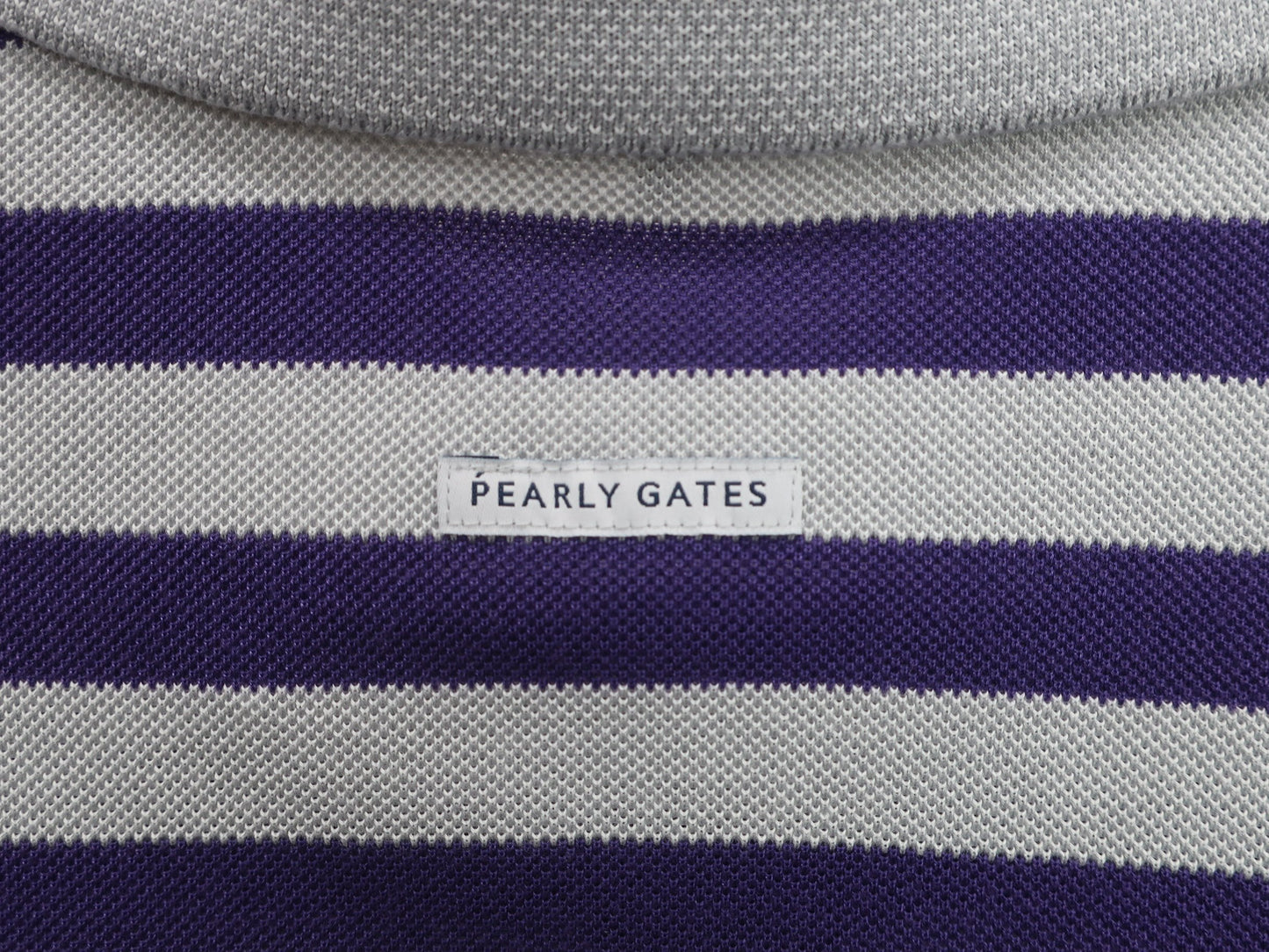 PEARLY GATES(パーリーゲイツ) ポロシャツ グレー紫 メンズ 6 053-2260705 A