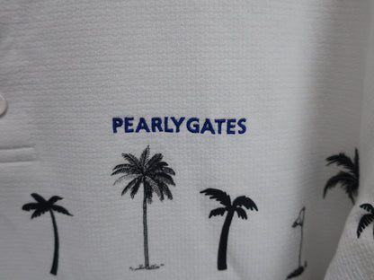 PEARLY GATES(パーリーゲイツ) ポロシャツ 白 メンズ 6 053-3260709 A