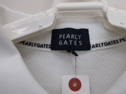 PEARLY GATES(パーリーゲイツ) ポロシャツ 白 メンズ 6 053-3260709 A