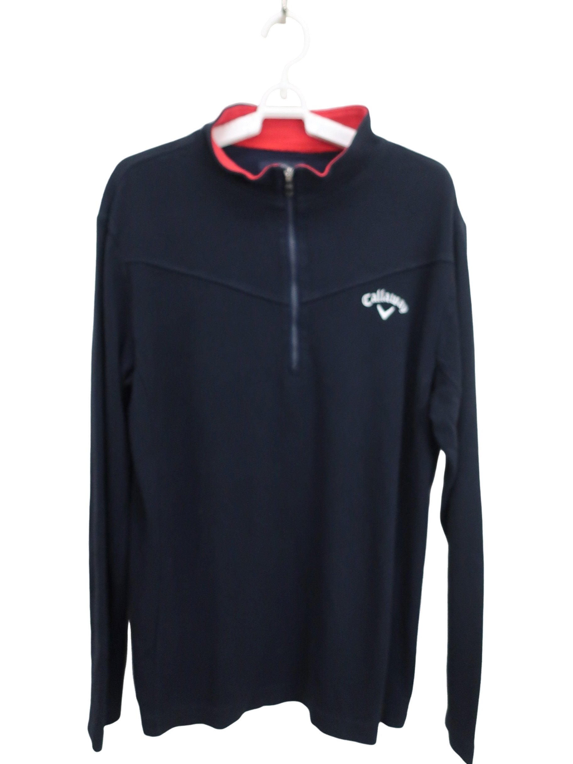 Callaway(キャロウェイ) 長袖ハーフジップシャツ ネイビー メンズ 3L 241-5254651 B