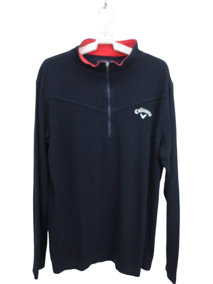 Callaway(キャロウェイ) 長袖ハーフジップシャツ ネイビー メンズ 3L 241-5254651 B