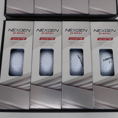 NEXGEN(ネクスジェン) ゴルフボール ホワイト 2ダース D-SPEC 2024年モデル N