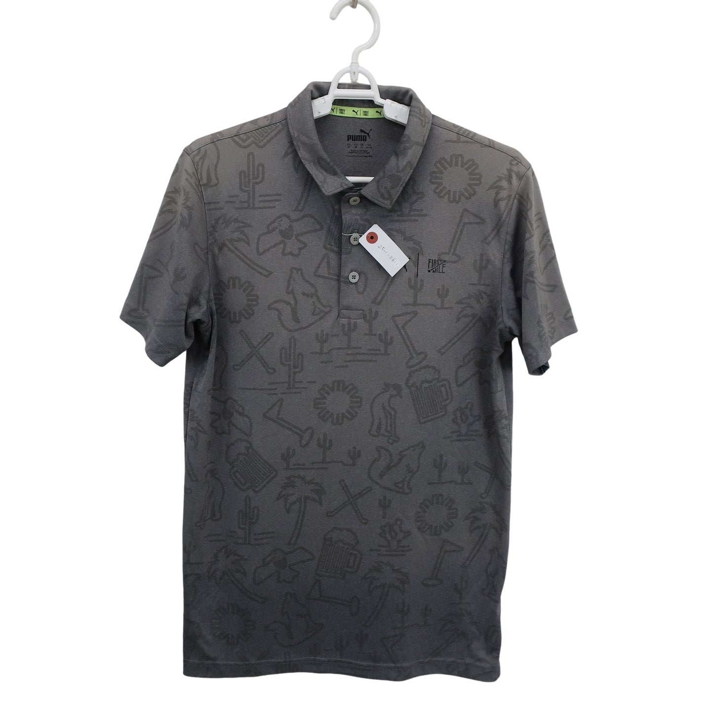 PUMA GOLF(プーマゴルフ) ポロシャツ グレー メンズ US XS A