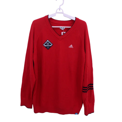 adidas(アディダス) ニットシャツ 赤 メンズ O/XG B