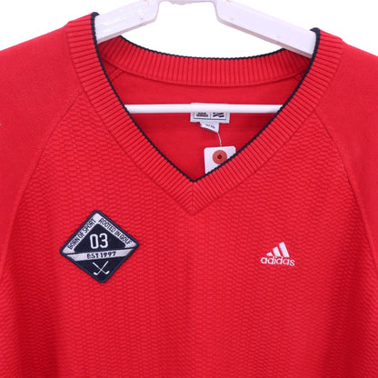 adidas(アディダス) ニットシャツ 赤 メンズ O/XG B