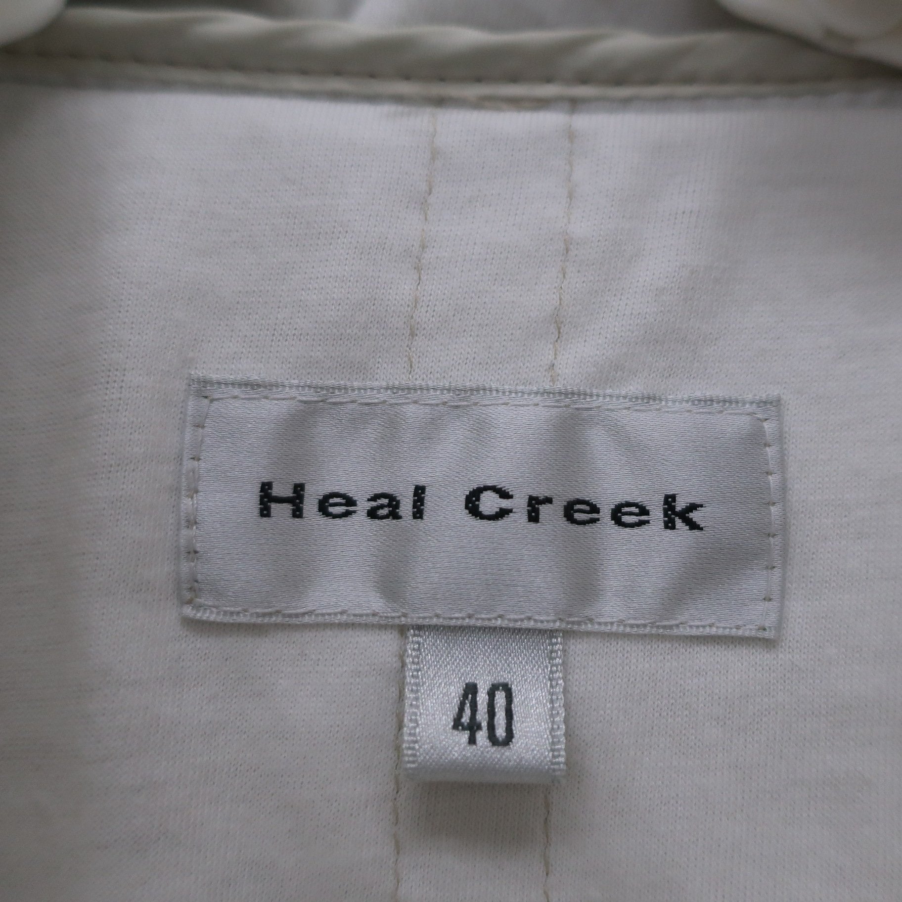 Heal Creek(ヒールクリーク) ウィンドブレーカー 白 レディース 40 B