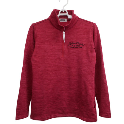 Kolwin(コルウィン) 長袖ハーフジップシャツ レッド レディース M A