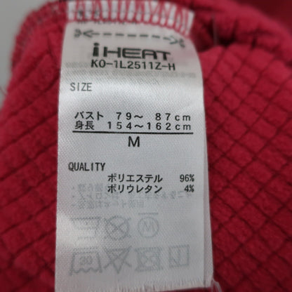 Kolwin(コルウィン) 長袖ハーフジップシャツ レッド レディース M A