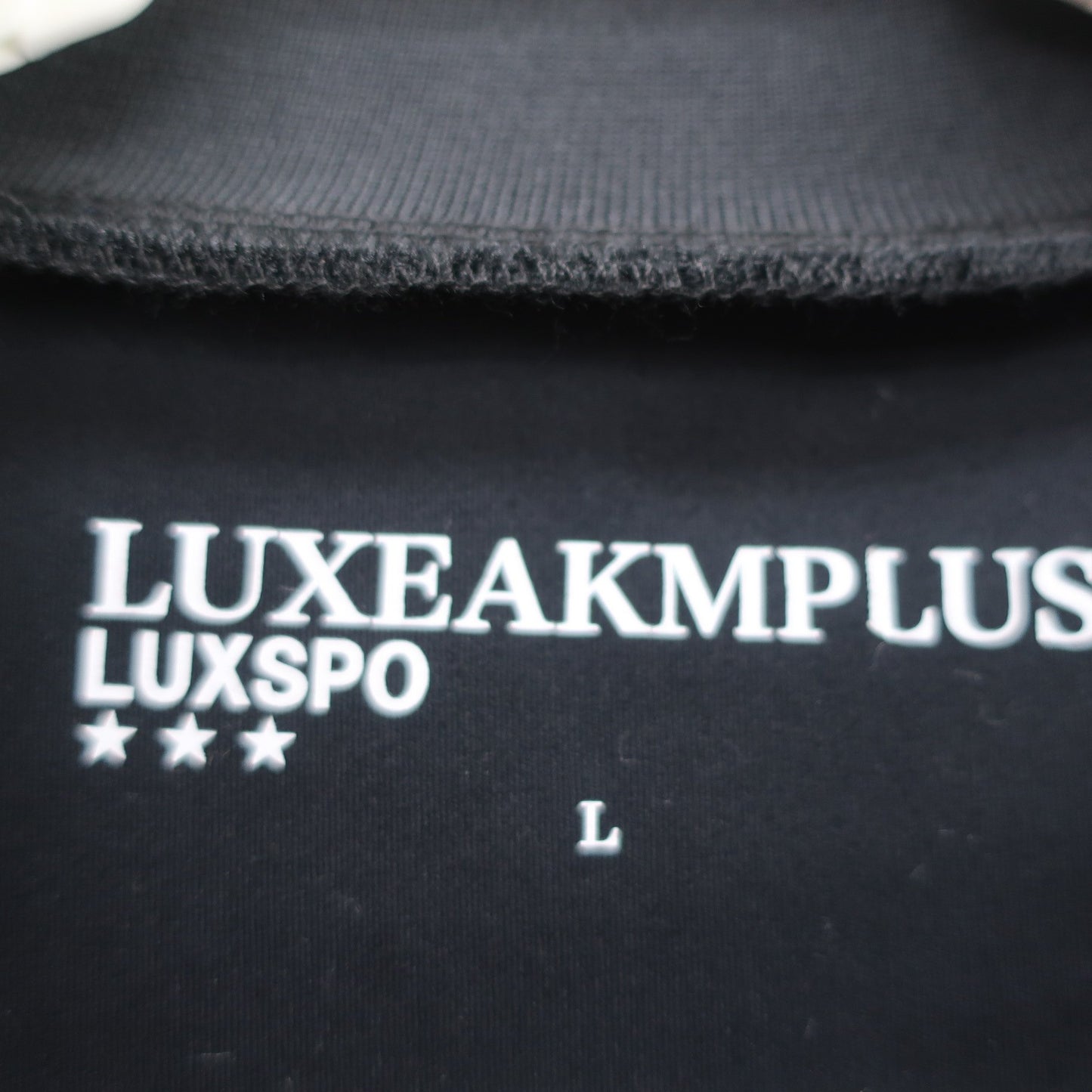 LUXEAKMPLUS(リュクスエイケイエムプラス) 長袖モックネックシャツ 黒 メンズ L A