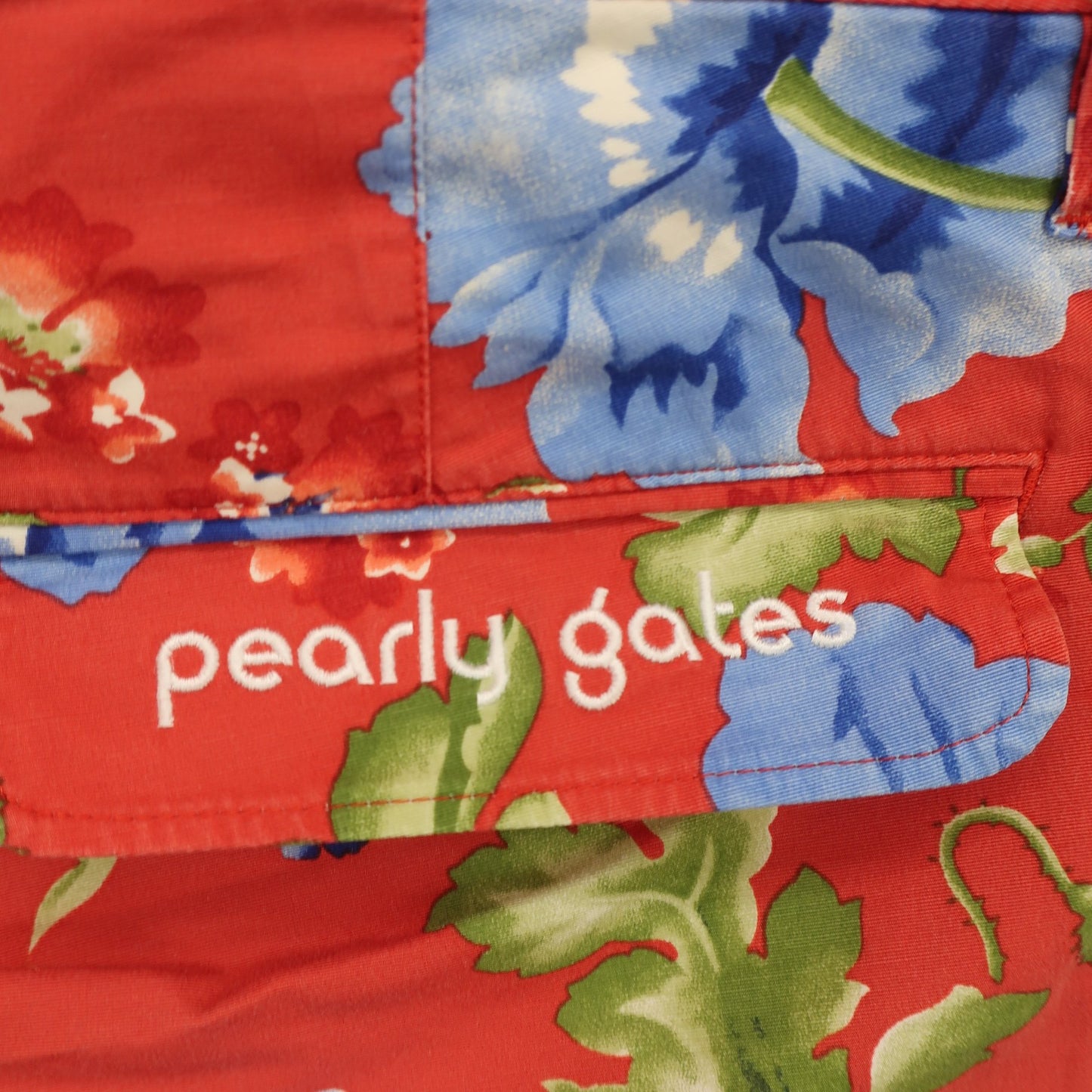 PEARLY GATES(パーリーゲイツ) パンツ 赤総柄 レディース 1 055-131354 B