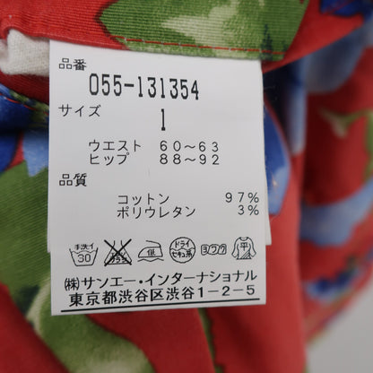 PEARLY GATES(パーリーゲイツ) パンツ 赤総柄 レディース 1 055-131354 B
