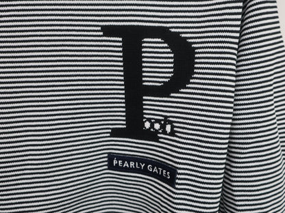 PEARLY GATES(パーリーゲイツ) セーター 白ネイビーボーダー メンズ 4 053-3270009 S