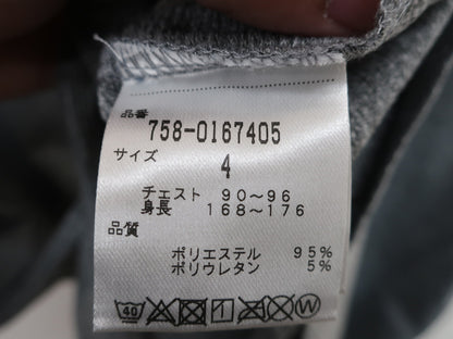 MASTER BUNNY EDITION(マスターバニーエディション) ハーフジップシャツ グレー メンズ 4 758-0167405 S