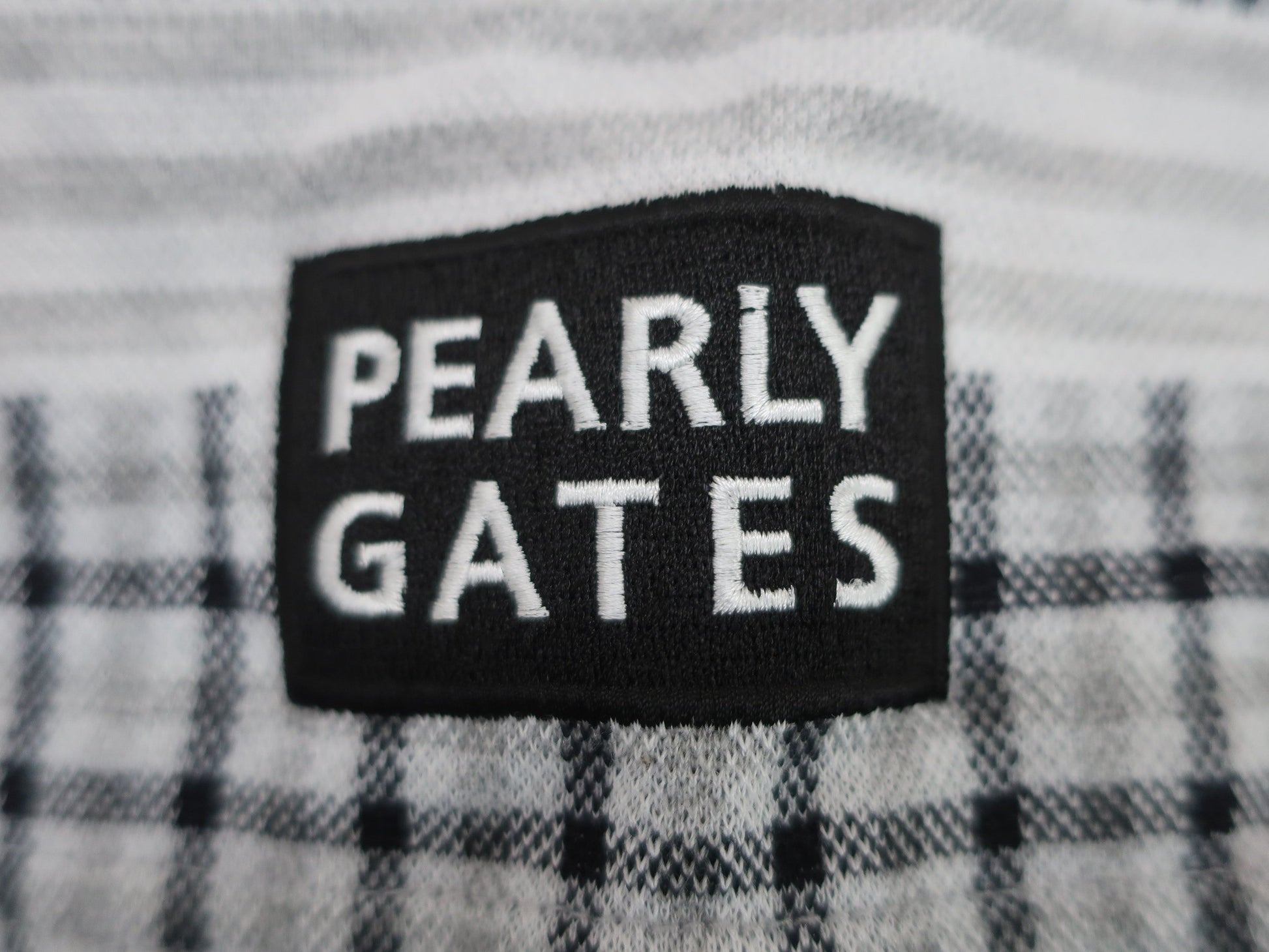 PEARLY GATES(パーリーゲイツ) ポロシャツ グレーチェック メンズ 4 053-3160205 S
