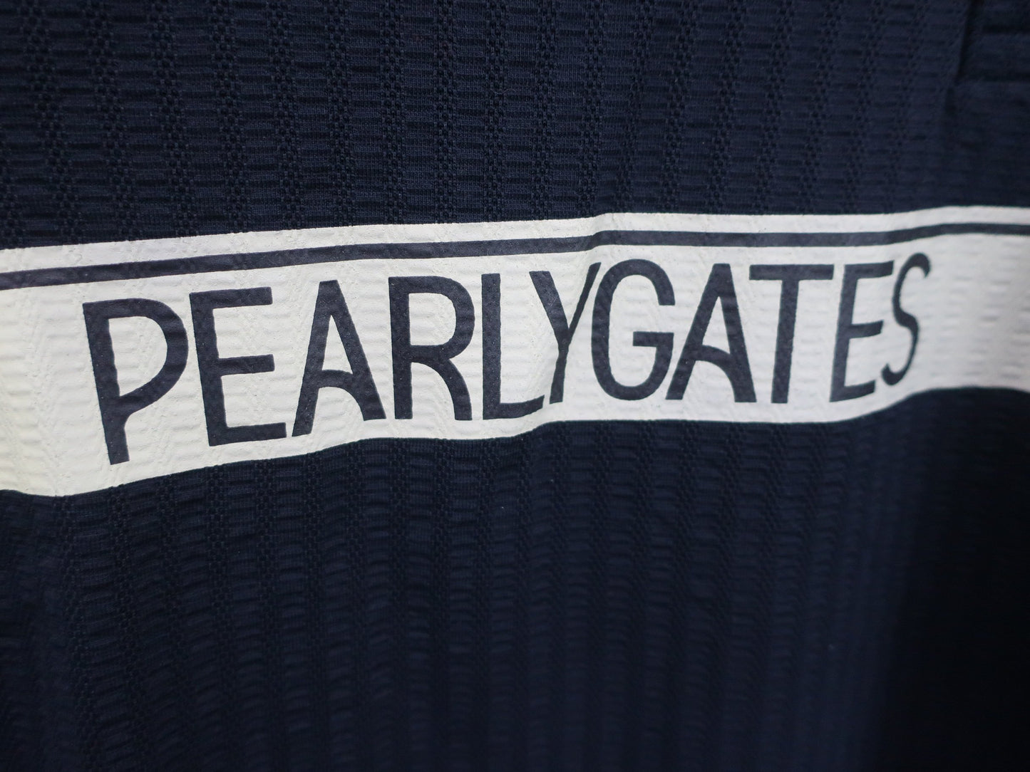 PEARLY GATES(パーリーゲイツ) ポロシャツ ネイビー メンズ 4 053-4160409 S