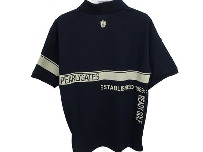 PEARLY GATES(パーリーゲイツ) ポロシャツ ネイビー メンズ 4 053-4160409 S