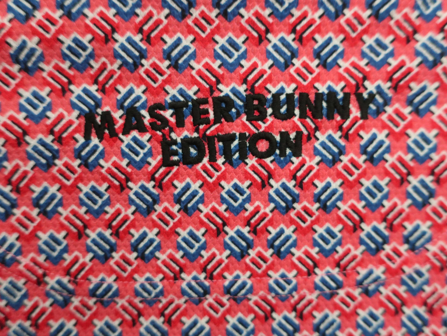 MASTER BUNNY EDITION(マスターバニーエディション) ポロシャツ ピンク総柄 メンズ 4 758-3260605 S