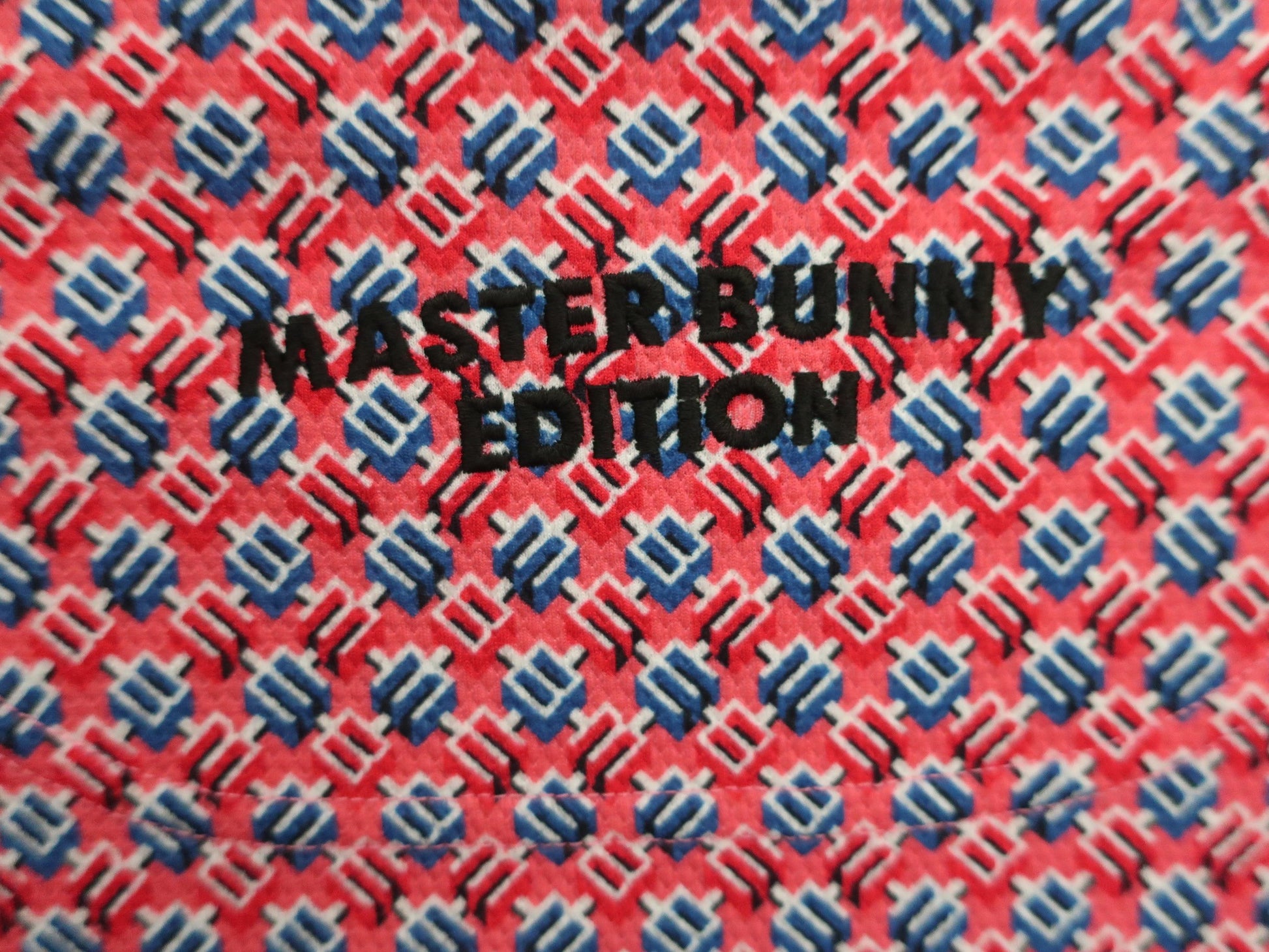 MASTER BUNNY EDITION(マスターバニーエディション) ポロシャツ ピンク総柄 メンズ 4 758-3260605 S
