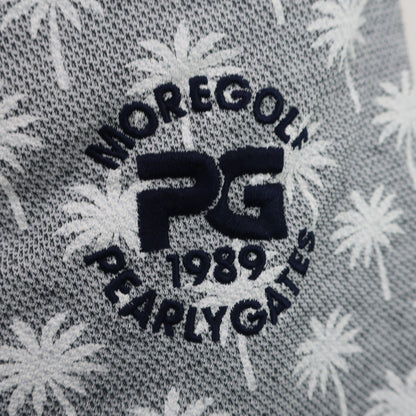 PEARLY GATES(パーリーゲイツ) ハーフパンツ グレー白ヤシの木柄 メンズ 4 053-1232607 S