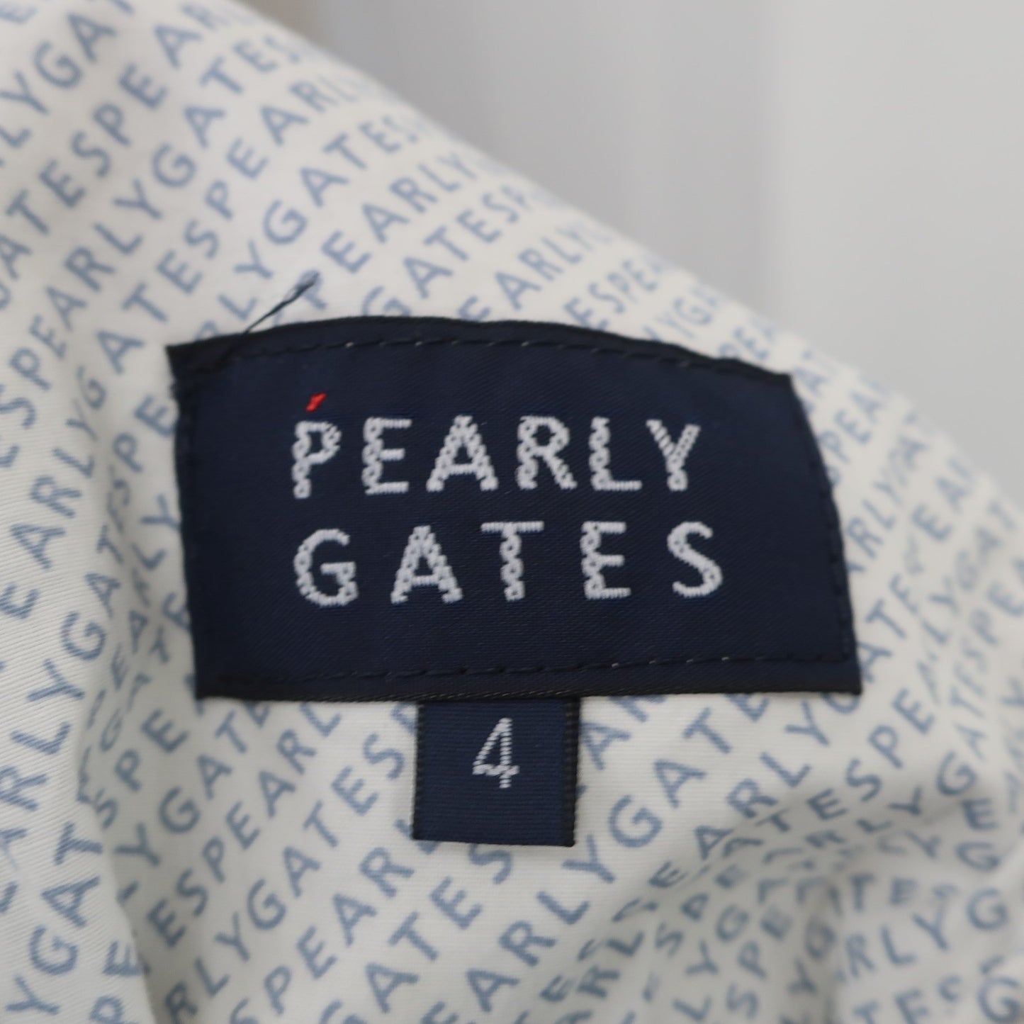 PEARLY GATES(パーリーゲイツ) ハーフパンツ グレー白ヤシの木柄 メンズ 4 053-1232607 S