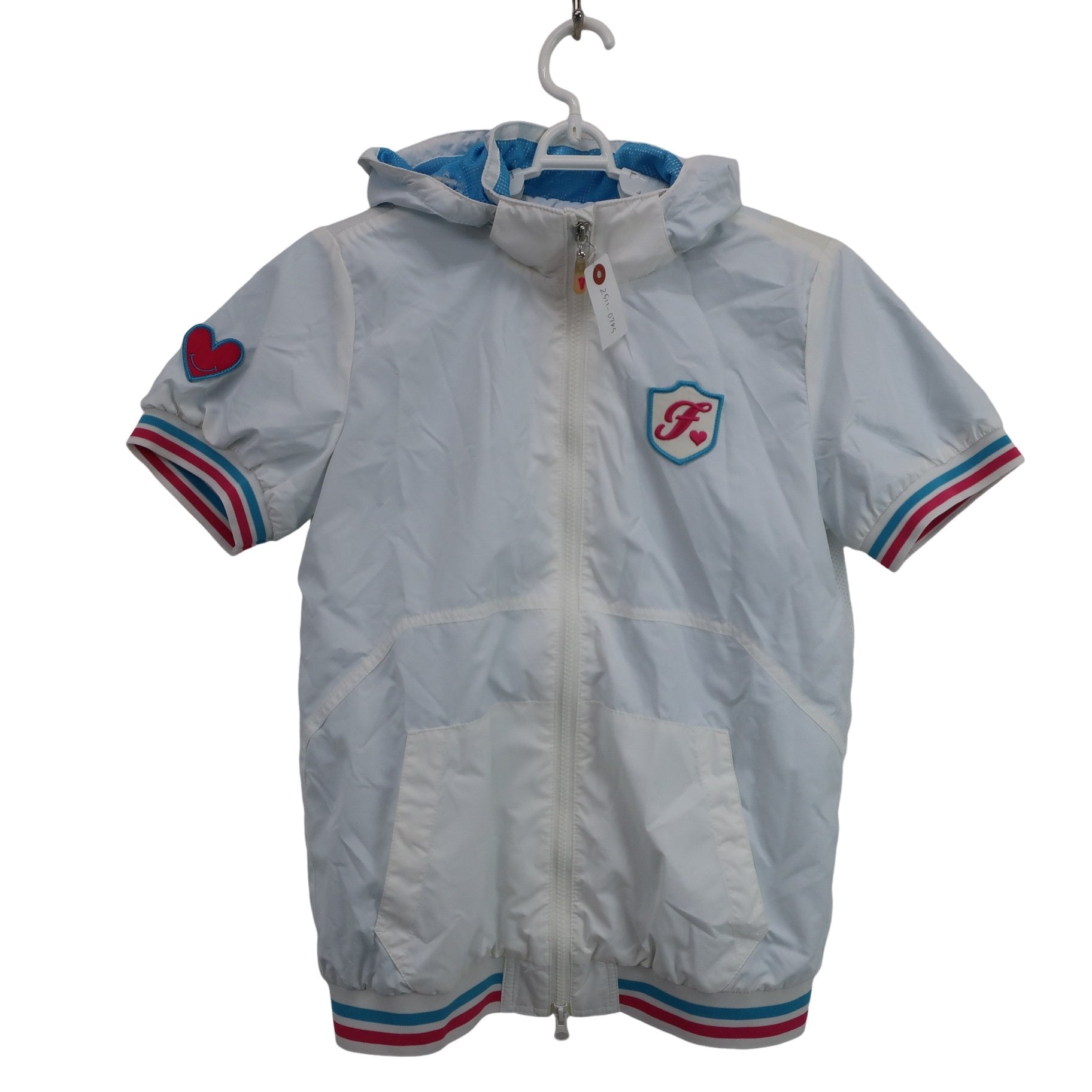 FILA GOLF(フィラゴルフ) 半袖フルジップナイロン 白 レディース M B