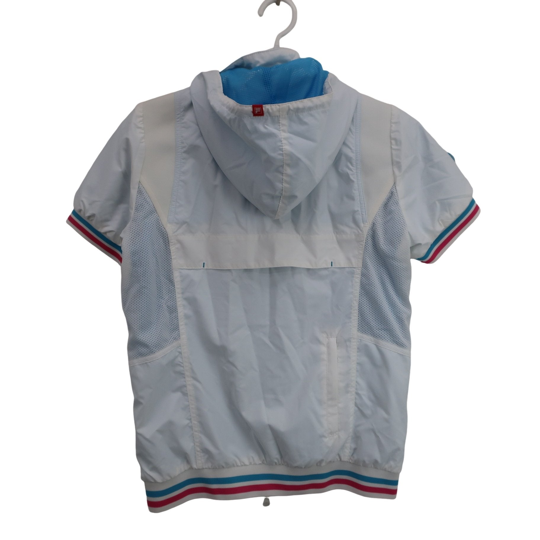FILA GOLF(フィラゴルフ) 半袖フルジップナイロン 白 レディース M B