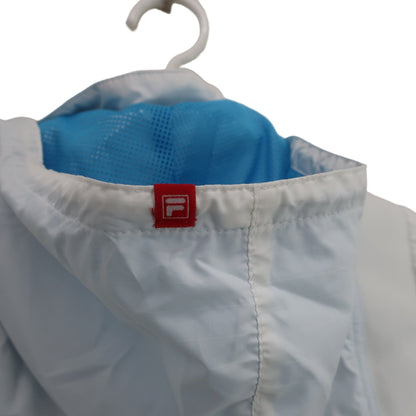 FILA GOLF(フィラゴルフ) 半袖フルジップナイロン 白 レディース M B