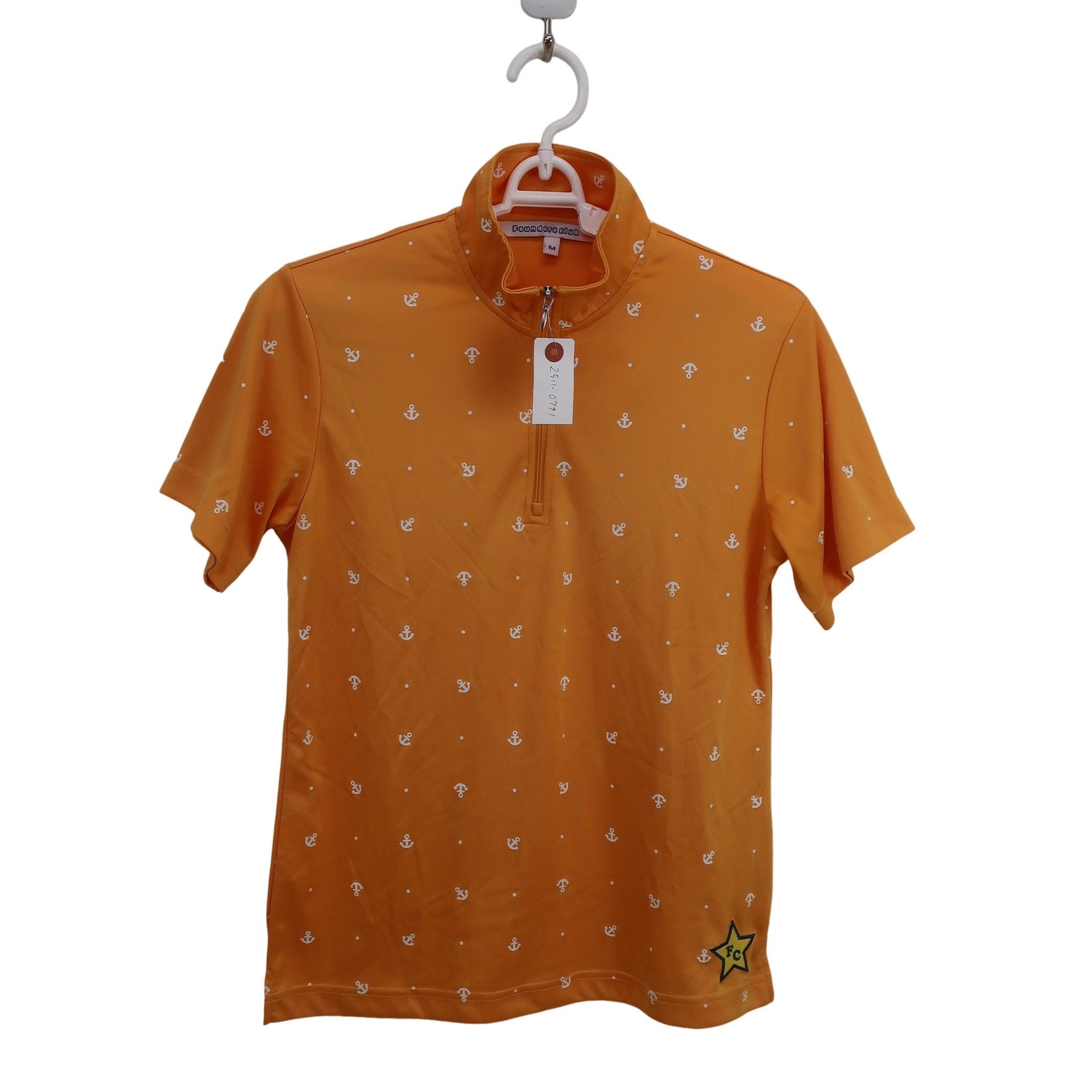 Founders Club(ファウンダース) ハーフジップシャツ オレンジ レディース M A