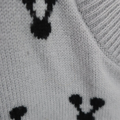 M.U BIRDIE ニットベスト グレー レディース M A