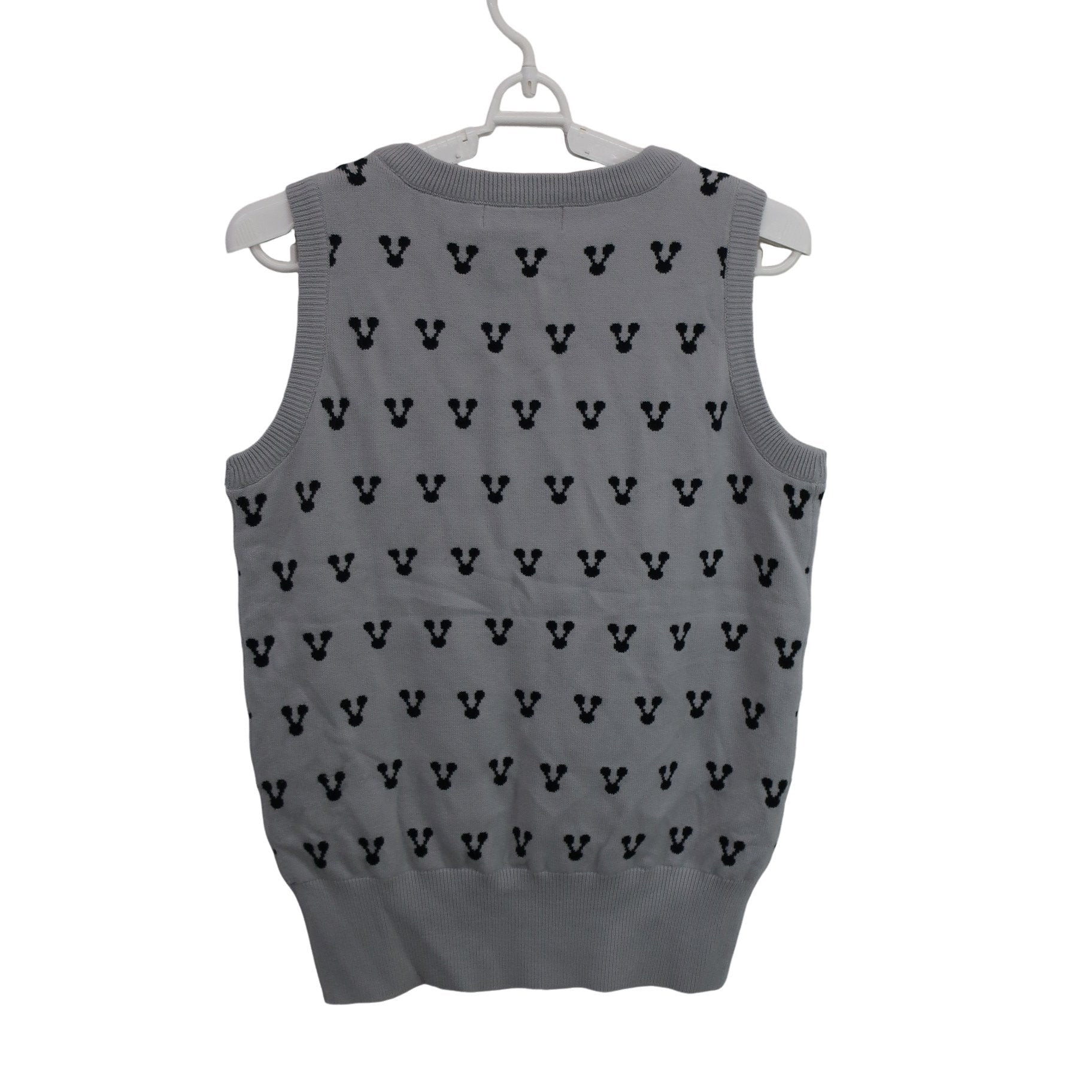 M.U BIRDIE ニットベスト グレー レディース M A