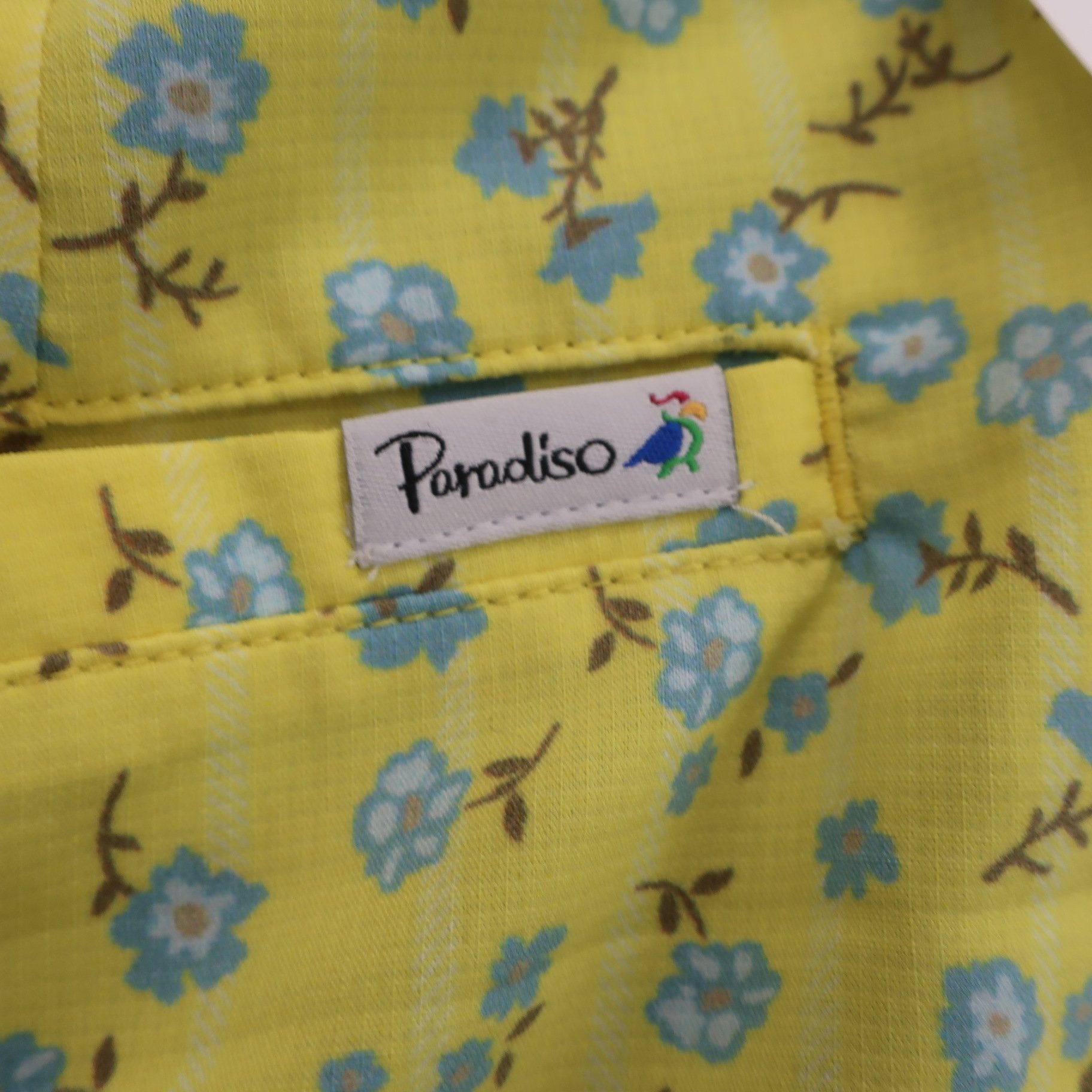 Paradiso(パラディーゾ) スカート 黄色花柄 レディース M A