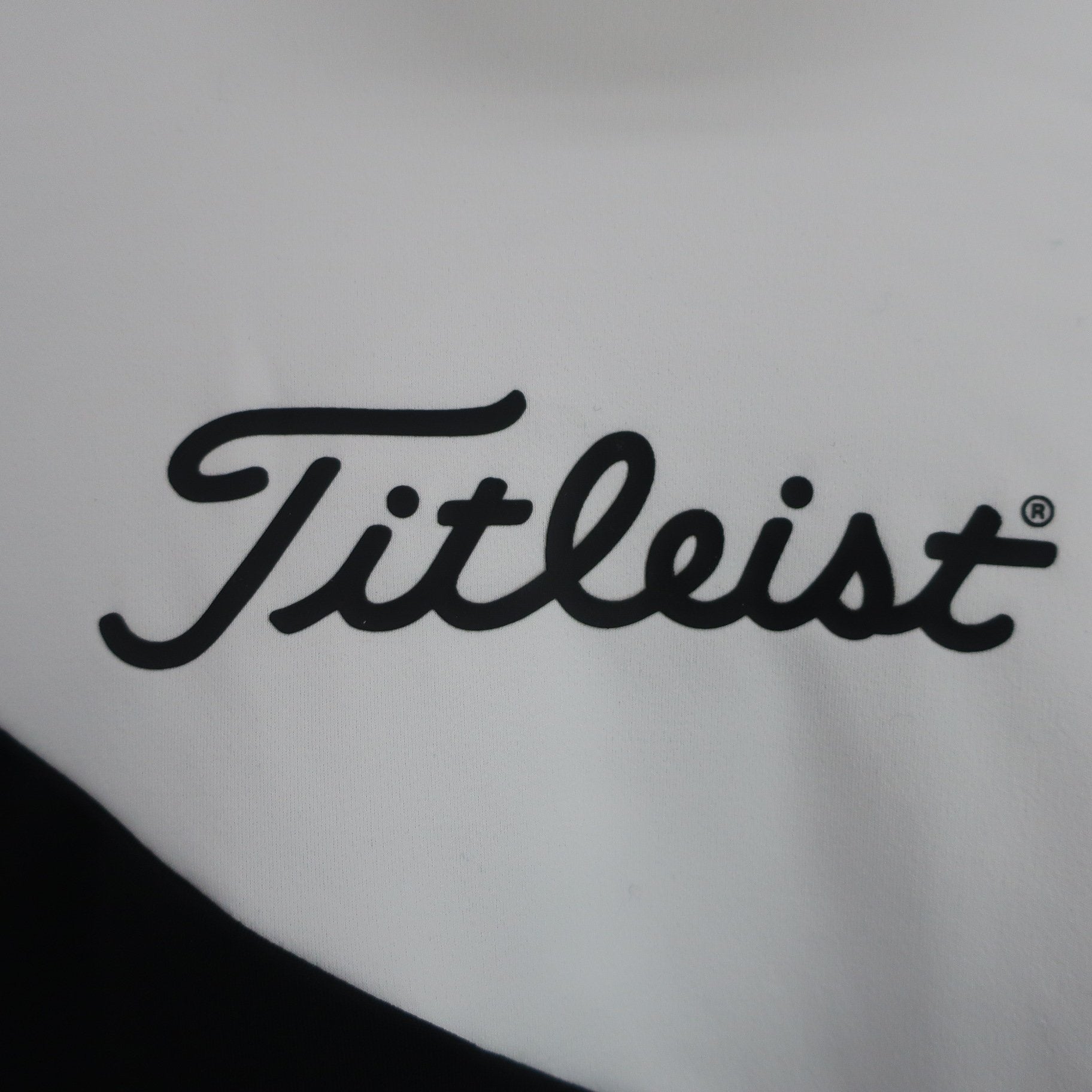 Titleist(タイトリスト) 長袖モックネックシャツ 白黒 レディース S A