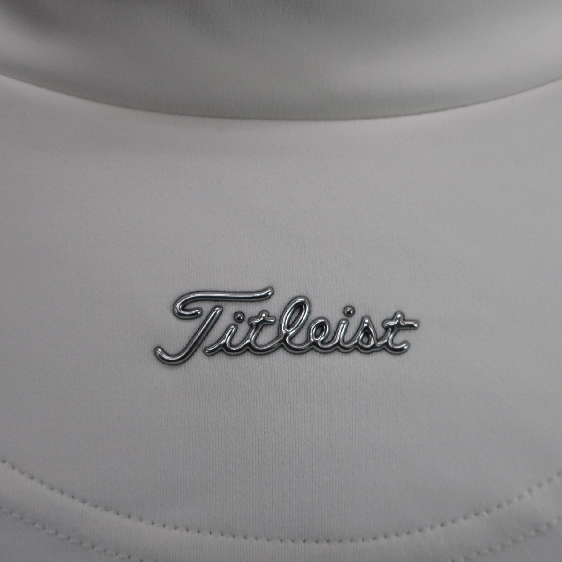 Titleist(タイトリスト) 長袖モックネックシャツ 白黒 レディース S A