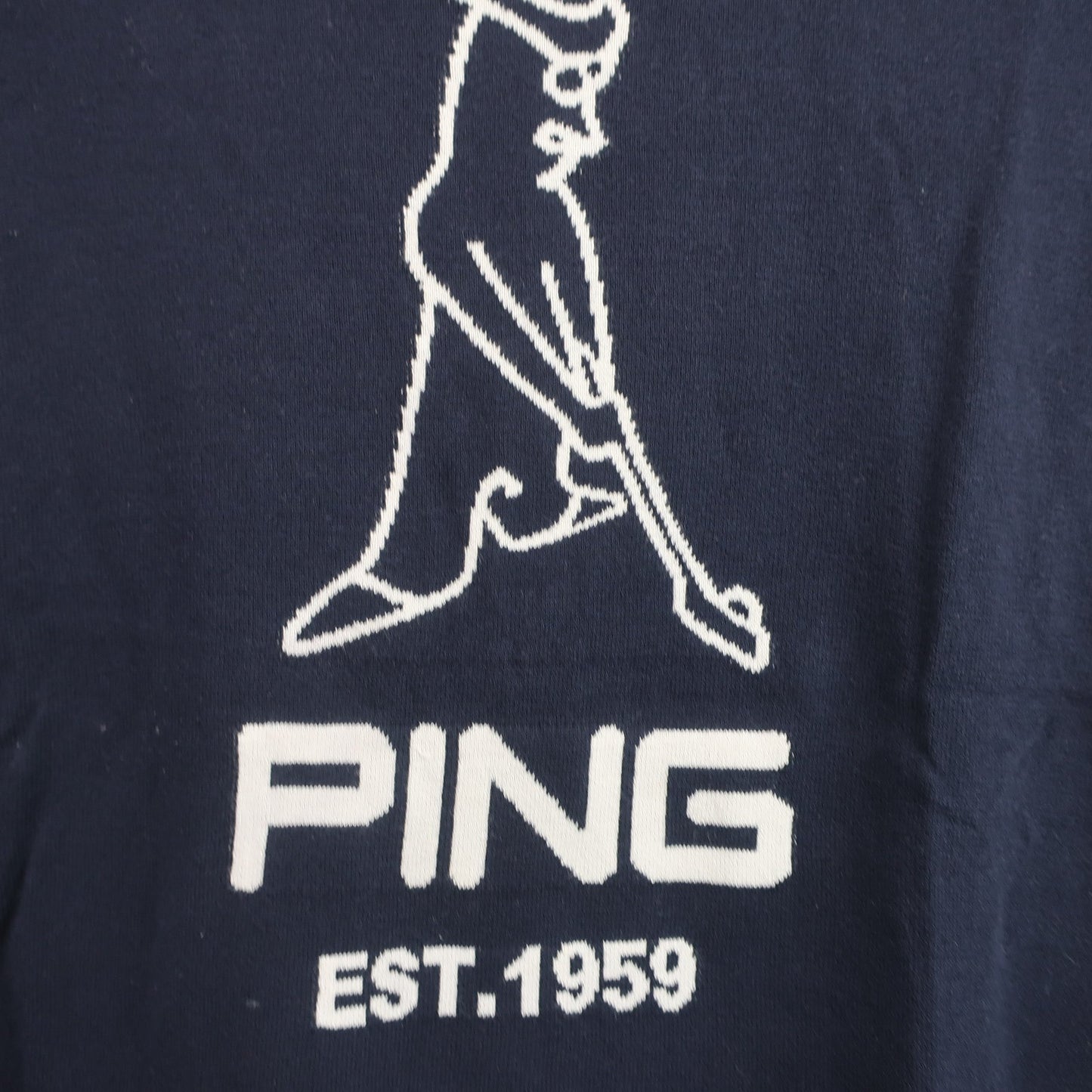 PING(ピン) 半袖モックネックシャツ ネイビー レディース M 622-2175301 A