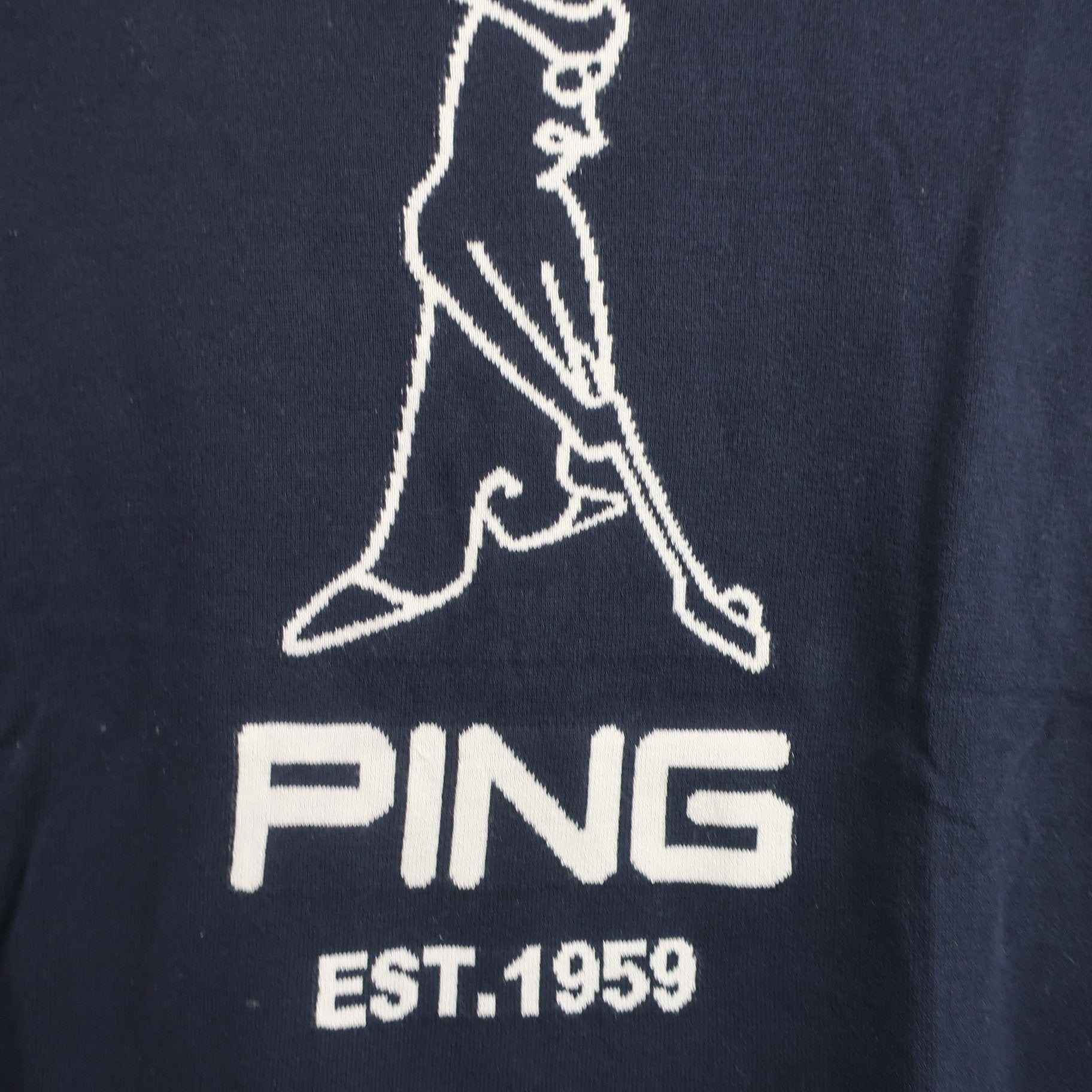 PING(ピン) 半袖モックネックシャツ ネイビー レディース M 622-2175301 A