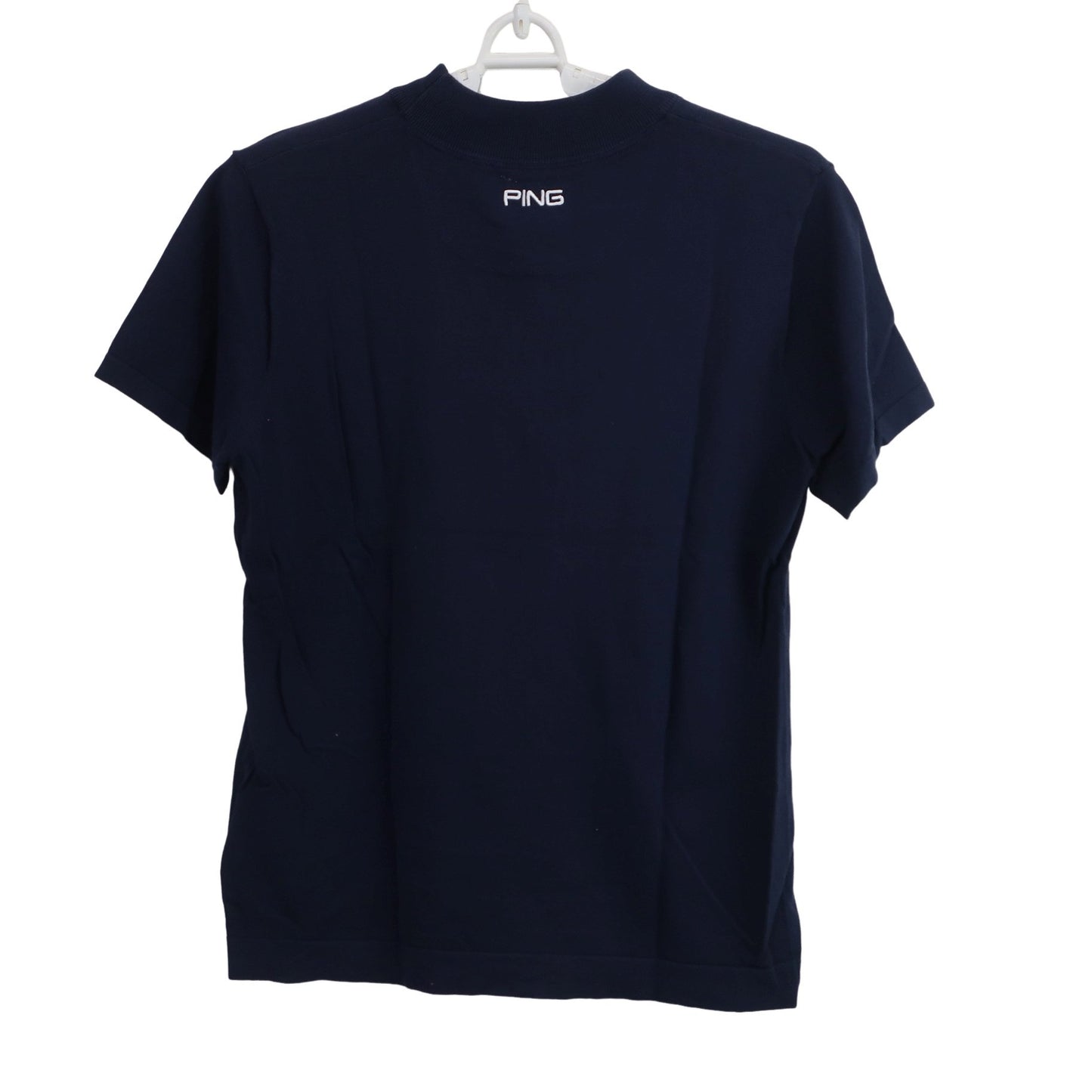 PING(ピン) 半袖モックネックシャツ ネイビー レディース M 622-2175301 A