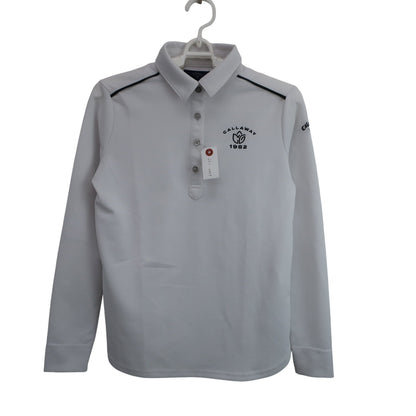 Callaway(キャロウェイ) 長袖ポロシャツ 白 レディース S C22133200 A