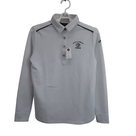 Callaway(キャロウェイ) 長袖ポロシャツ 白 レディース S C22133200 A