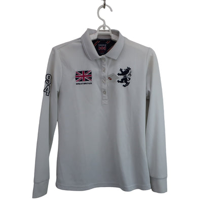 Admiral(アドミラル) 長袖ポロシャツ 白 レディース M B